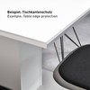nielsen Aluminium Angle Profile Silver Matt Anodised 2000 x 15