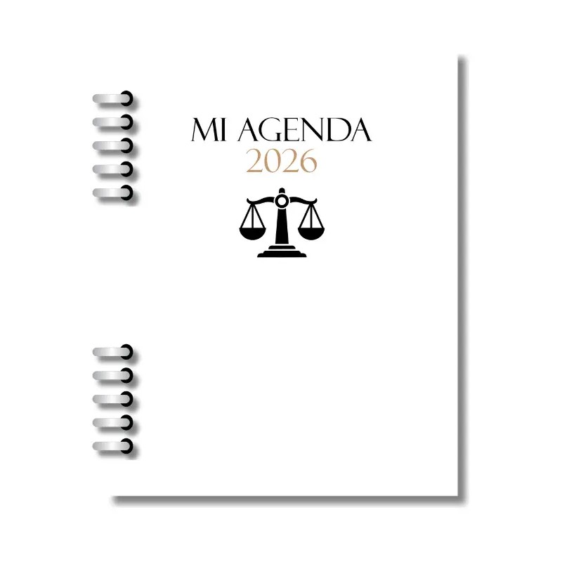 Agenda Abogado/ 2026 - 2027 Fechada / Azul Marino /