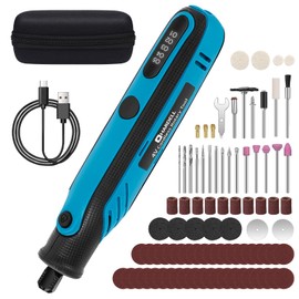 HARDELL Mini Cordless Rotary Tool, 4V Multi-Purpose Power Rotary Tool, 5 Speed Digital Display and USB Charging with 86 Accessories for Sanding, Engraving, Polishing, Drilling, Cutting, DIY Craft