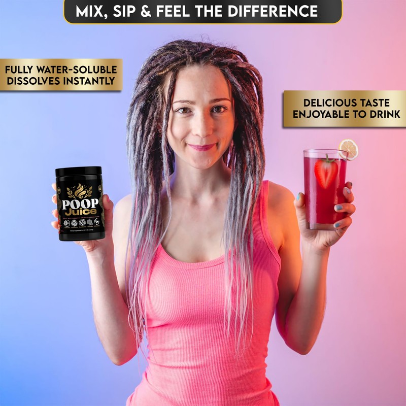 Poop Juice 5-in-1 Prebiotic, Probiotic, Postbiotic, Digestive Enzymes & Glutamine