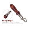 GeKLok Leather Groover Tools, 7 In 1Adjustable Sewing Stitching Beginner