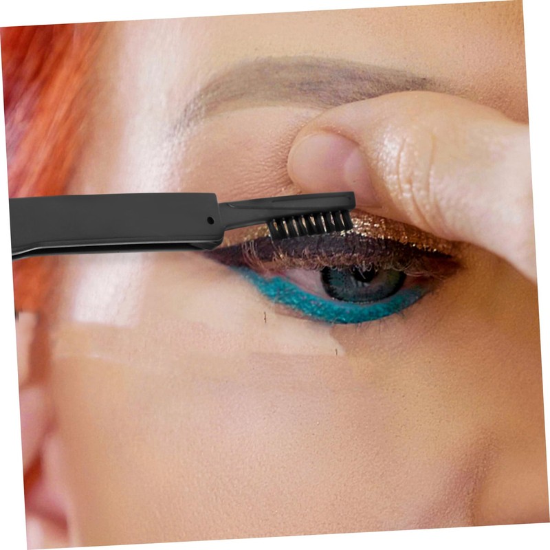 NOLITOY Folding Eyelash Comb and Lash Separator Tool Dual-sided Eyelash