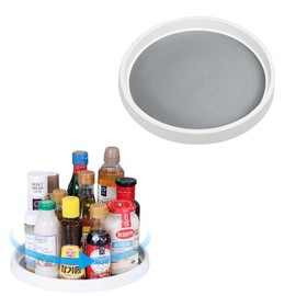 1 Pack Lazy Susan Organizer for Cabinet, Upgraded 10" Clear Lazy Susan Turntable, Rotating Lazy Susan Spice Storage for Kitchen, Pantry, Refrigerator, Bathroom, Table