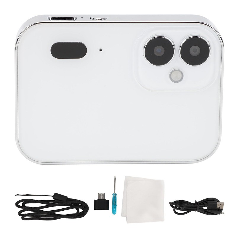 64MP 4K Digital Camera, 3" Full Touch Screen Compact Selfie