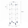 Lavish Home Clothes Drying Rack – 4-Tiered Laundry Station with
