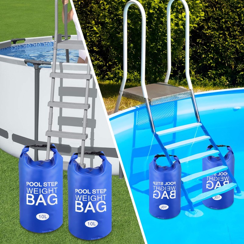 Lanathel 2 Pack Pool Step Weights, 500D PVC Waterproof Heavy
