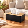 Modern Tissue Box Holder for Home & Office – Black