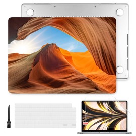 Batianda for New MacBook Pro 14 inch Case 2024 M4 2023 2021 Release with M3 M2 M1 Pro/Max Chip,Landscape Series Designed Hard Shell with Keyboard Cover & Screen Protector, Desert Scenery