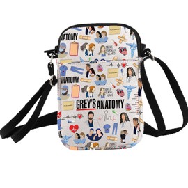 PXTIDY Funny Doctor Anatomy Fans Merchandise Crossbody Bag Merch Grey’s Inspired Gifts Crossbody Bag for Tv Show Fans Gifts