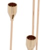 Gold Taper Candle Holders Different Heights 5 Arms Candlestick Holders