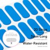NAILOG Semi-hardened Gel Nail Stickers (20 Sheets), Long Lasting, Salon