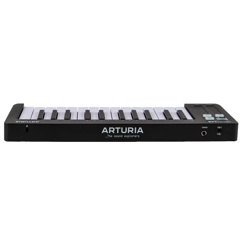 Arturia MicroLab mk3 Black MIDI Recording Controller w Headphones Pack