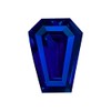 9x7 mm AAA Coffin Shape Synthetic Blue Sapphire (1 pc)