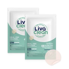 2 Pack (96 Count) LivaClean Hydrocolloid Patches, Spot Stickers Bulk, Hydrocolloid Patches for Face, Spot Patches for Face, Overnight Spot Patch for Face and Skin