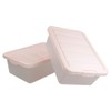 Ucake 14 Quart Plastic Storage Boxes Containers Bins with Lids,