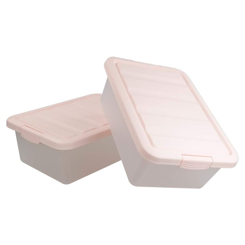 Ucake 14 Quart Plastic Storage Boxes Containers Bins with Lids,