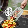 Grill Baskets (2PCS)304 Stainless Steel Removable Wooden Handle Rolling Grilling