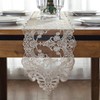 KnSam Table Runner, Christmas Decoration Table Runner, Floral Pattern with