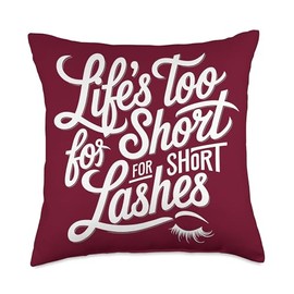 Lash Tech Lash Lounge Eyelash Artist Lash Technician Throw Pillow