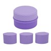 Travel Silicone Makeup Containers Set with 3 Dispensers Refillable Empty
