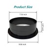 Duct Connector Flange 8"(7.56 Inch) Black Plastic Straight Dryer Vent