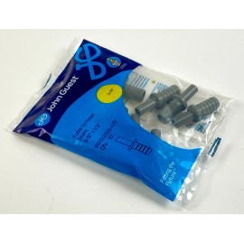 John Guest Tube to Hose Stem 3/8 x 1/2 inch 10-Pack PI251216S Set of 2