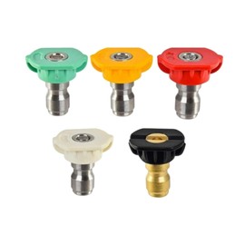 PHOENIX 5 Nozzles Flat Jet Straight Jet and Foam for Pro and Dorsal Sprayers Red Orange Green Black White