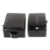 Unbranded Black Battery Box Side Cover For Harley Dyna Fat