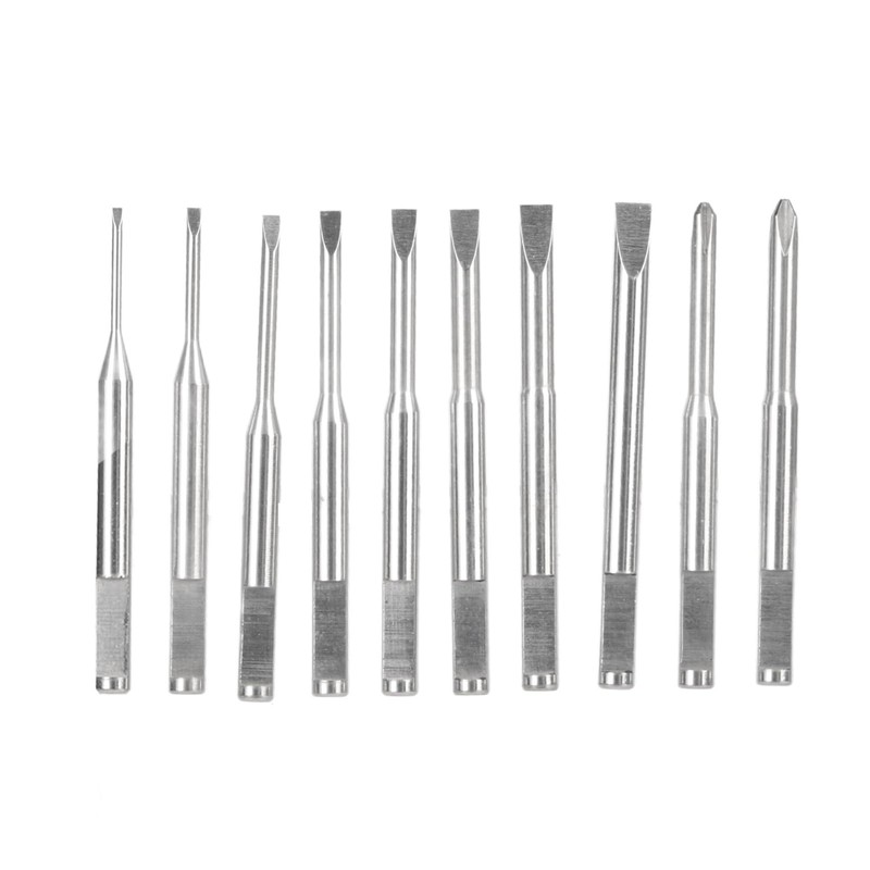ZJchao Watch Screwdriver Set, 10Pcs Precision Screwdrivers with 8 Slots
