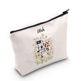 Utah Vacation Gift Utah Tourism Cosmetic Bag Ut-ah Lover Gift for State Love (Ut-ah CA Bag)