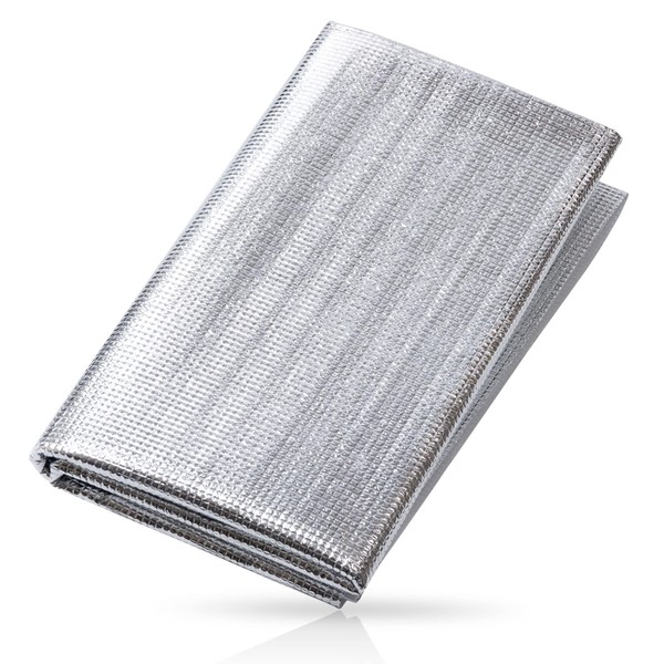 Calches Aluminum Sheet, 70.9 x 35.4 inches (180 x 90 cm), Delivery, Cushioning Material, Supervision of Active Delivery, Thermal Sheet, Thermal Sheet, Survival Sheet, Silver Mat, 1 Piece