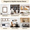 Elitekwell Mirror Frame Border 32FT Bathroom Wood Grain Wallpapers Decorative