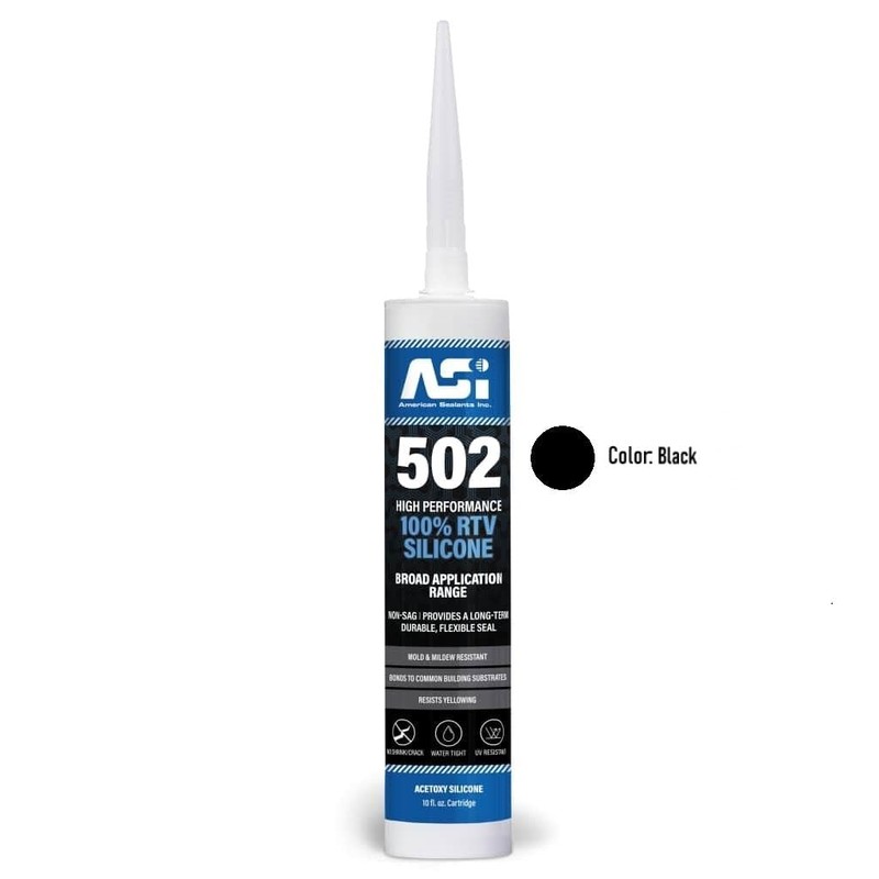 Silicone Sealant 100% RTV - 2.8 oz Squeeze Tube -Clear-
