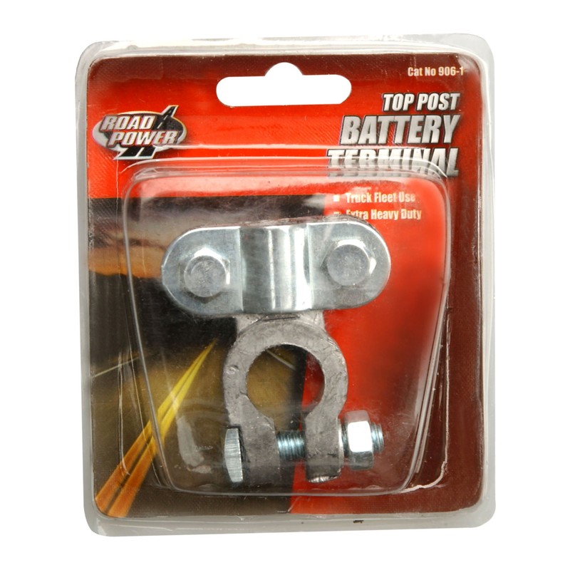 Road Power 906-1 Extra Heavy-Duty Battery Terminal for Trucks; Chrome;