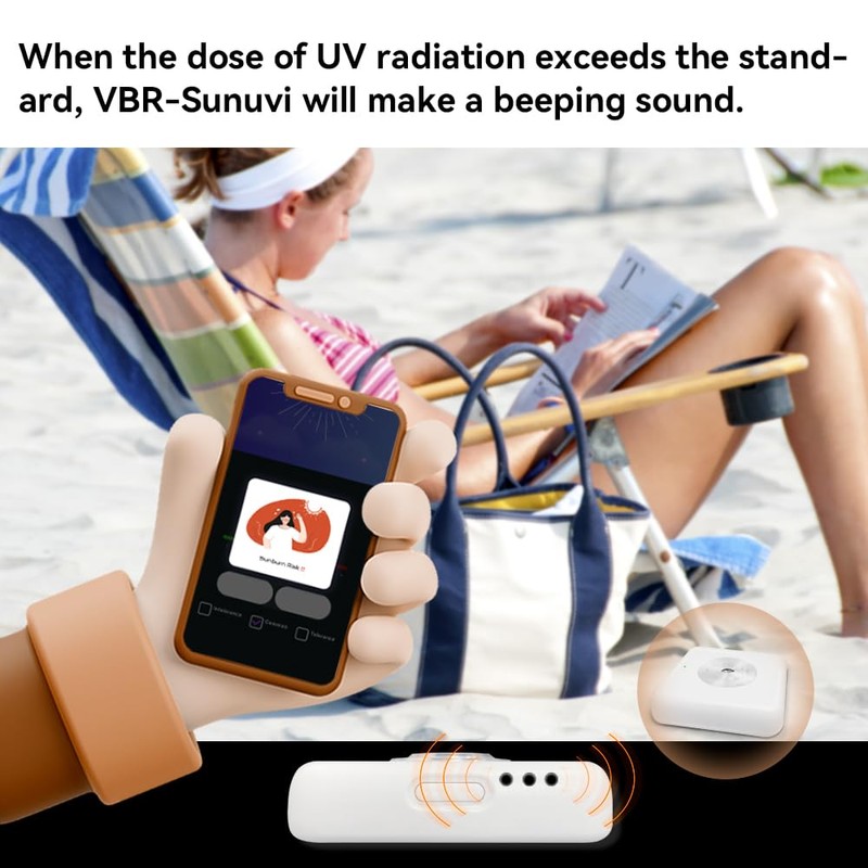 VBR Sun UVI Meter with UV Hurt Alarm,Sunburn Protect with