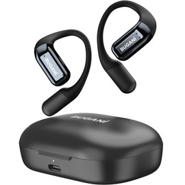 BUGANI Open Ear Bluetooth 5.2 Headphones, Wireless Sport Earbuds with Microphone, 32H Playtime, Waterproof