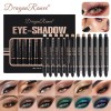 DragonRanee Dual-Ended Eyeshadow Pencil 12 Colors Set Waterproof Matte Finish