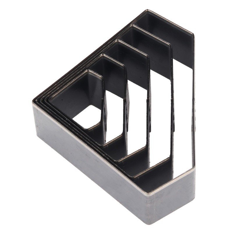 5Pcs Leather Punch Die Set Hollow Diamond Shape Cutting Mold