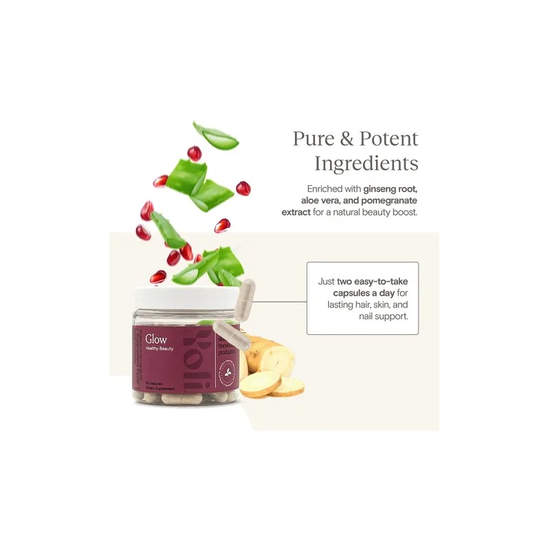 Yoli Glow Vitaminas Cabello Piel Uñas Biotina 5000mcg