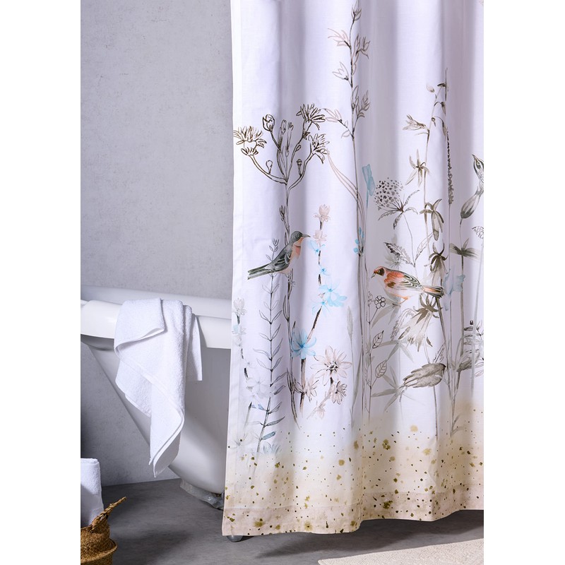 Maison d' Hermine Shower Curtain 100% Cotton One Panel 70"x72"