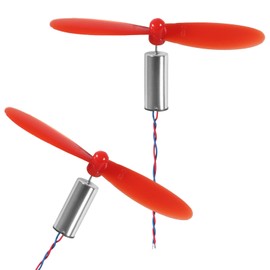 JUZITAO 2 Sets 716 Coreless Motor 3.7V 7x16mm Motor 19000KV 45000 RPM Brushed Motors with 55mm CW CCW Propeller Compatible with FPV RC Quadcopter