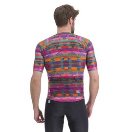 Sportful Glitch Bomber Jersey - Men's Multicolor Pink, Xl