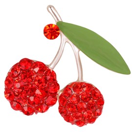 Diamond Brooch Cute Fruit Rhinestone - Brooches Lapel Pins Stylish Badges Crystal Pin Women Elegant Jewellery Gifts for Ladies Women Men Boys Girls UC2832