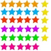 Fridge Magnets Pack of 35 Star Cool Magnets Cute Colourful