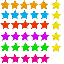 Fridge Magnets Pack of 35 Star Cool Magnets Cute Colourful Function Magnets for Magnetic Boards, Office, Kitchen, Fridge, Whiteboard Magnet Set