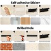 Hair Tool Organizer Wall Mount, Metal Curling Iron Accessories Rack