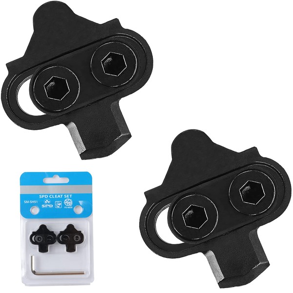 Bike Cleats Compatible with Shimano SPD SM-SH51- Spinning, Look X-Track