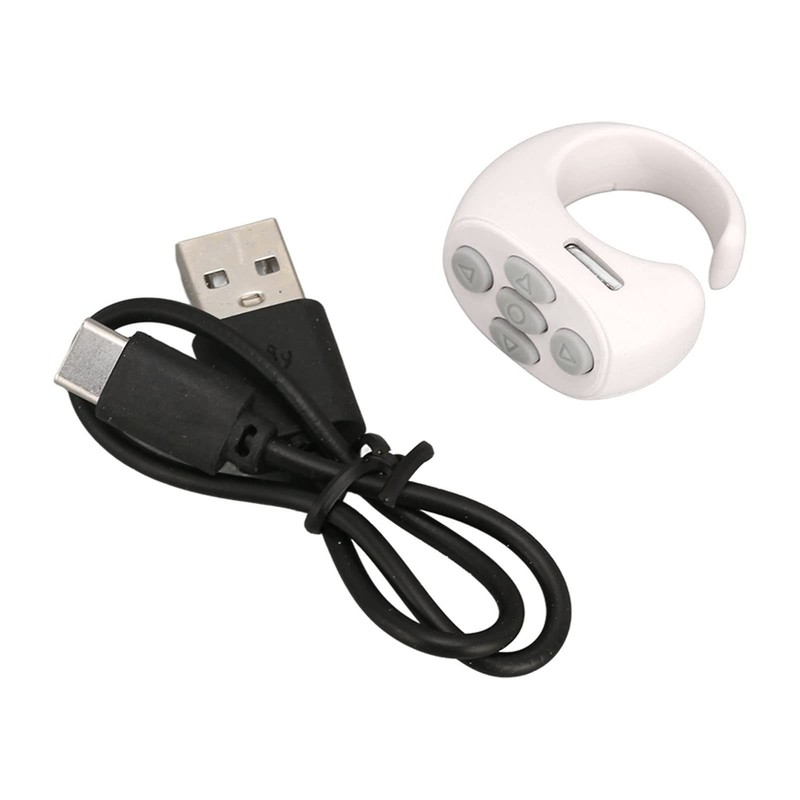 ASHATA Smart Ring, Smart Ring Controller, Bluetooth 5.3 Wireless Remote