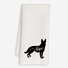 SPBL&L German Shepherd Kitchen Towels, German Shepherd Decor Dish Towels for Kitchen, German Shepherd Gifts for Women, German Shepherd Mom Gifts, German Shepherd Decorative Hand Towels, 16x24 Inch