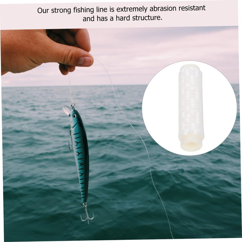 Abaodam 3 Rolls Professional Fishing Line Elastic Nylon Sea Fishing